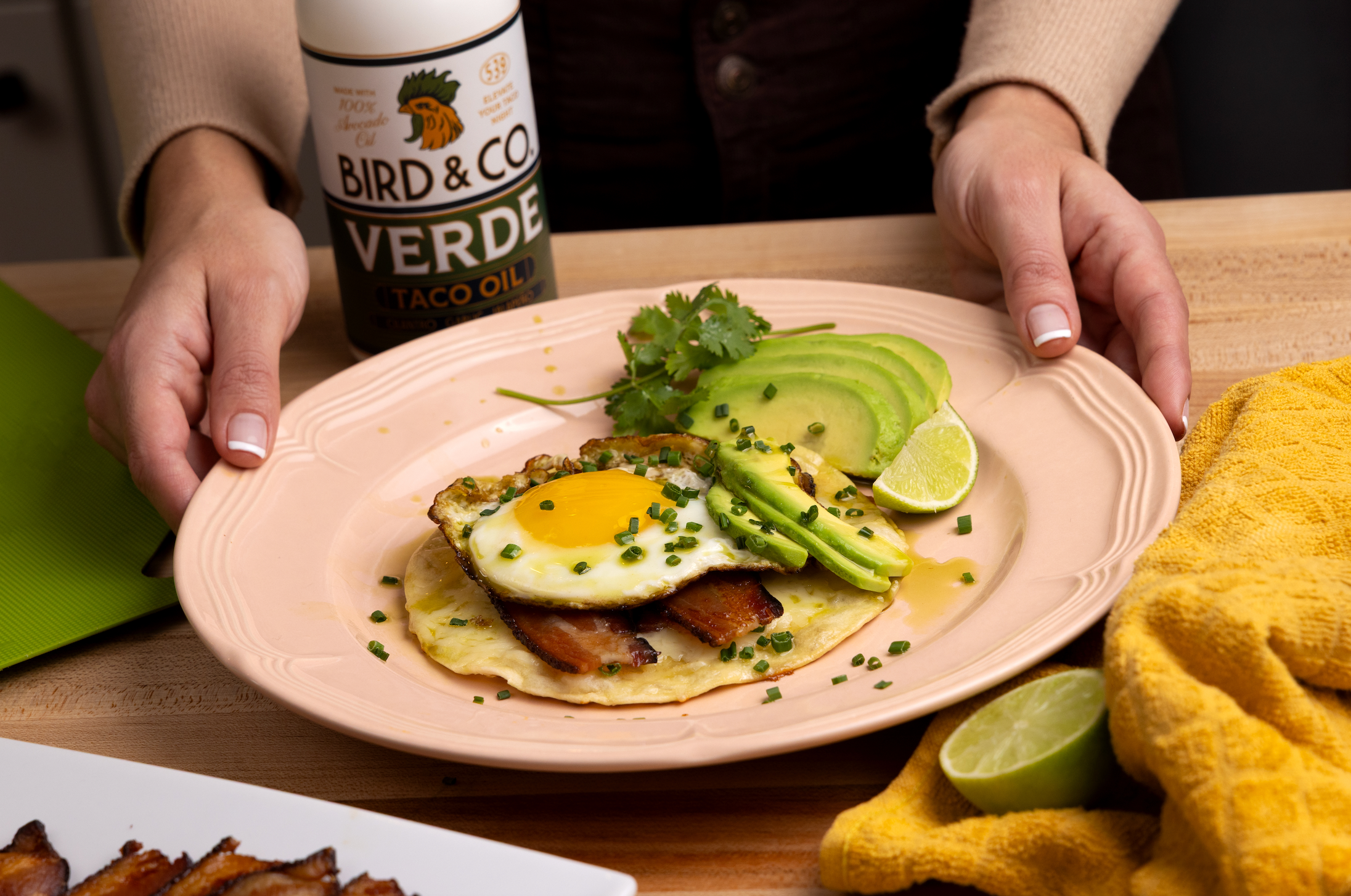 Green Eggs & Bacon Breakfast Tacos